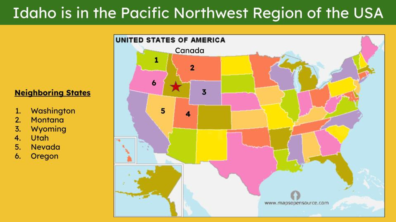 northwest states and capitals