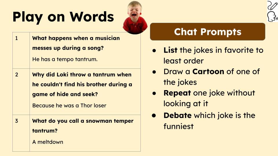 You get what you get read aloud activities