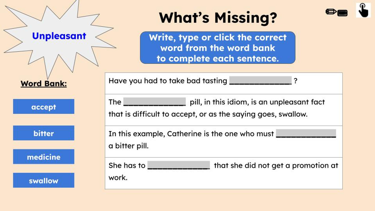 A Bitter Pill to Swallow Figurative Language Reading Passage and Activities