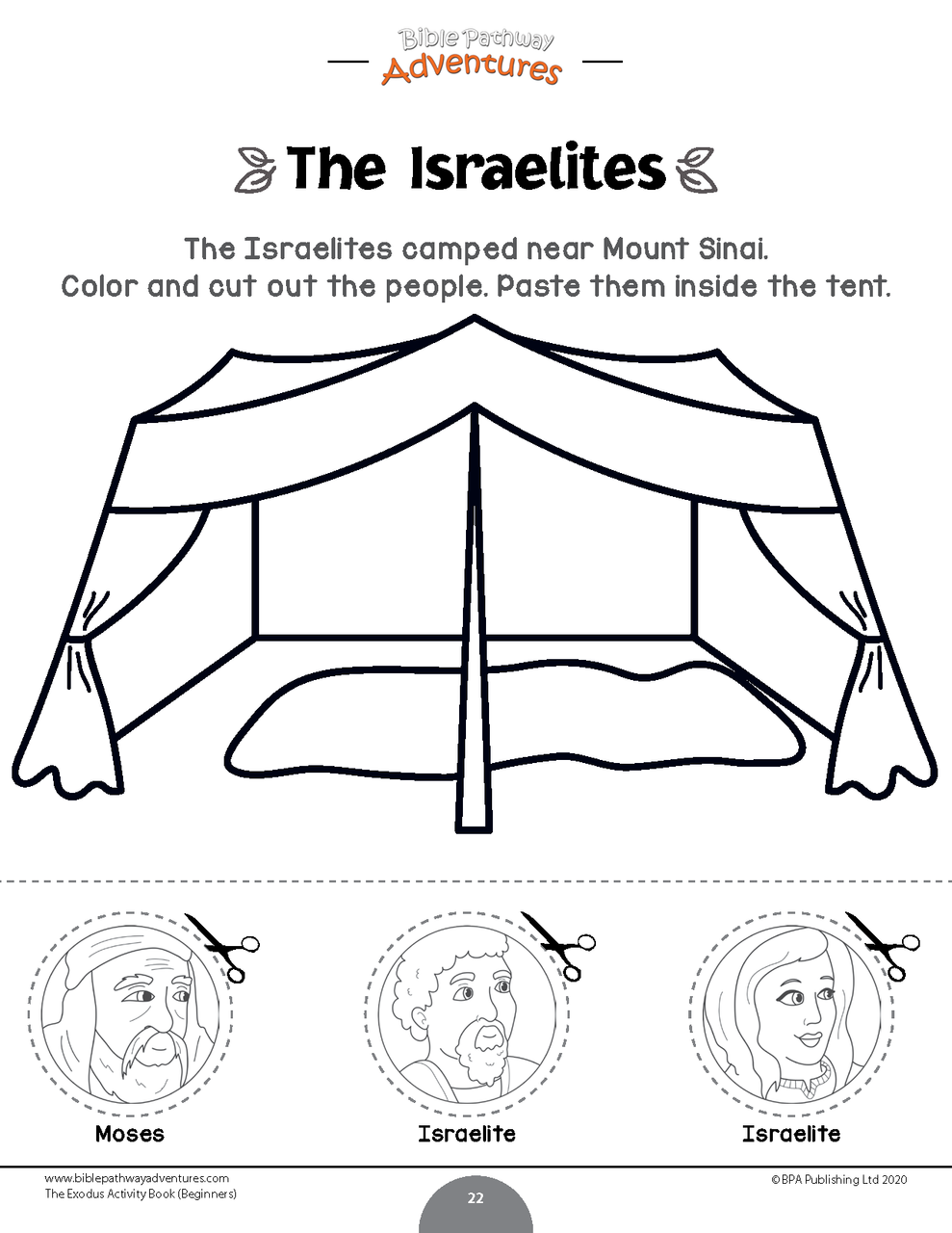 exodus tabernacle coloring pages