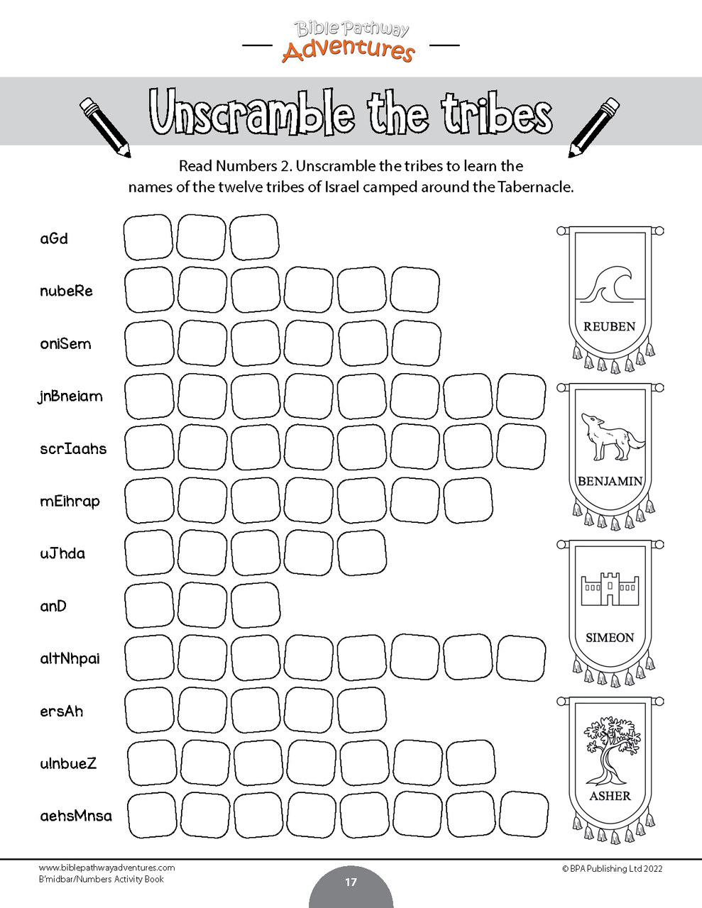 B'midbar | Numbers Torah Portion Activity Book