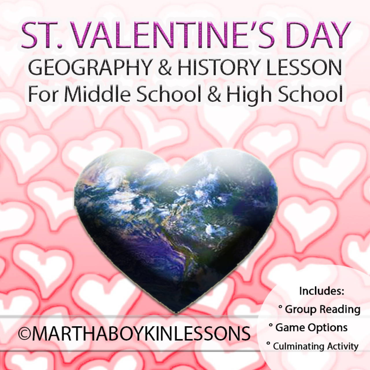 GEOGRAPHY: ST. VALENTINE'S DAY (GROUP READING & COMPREHENSION GAME)