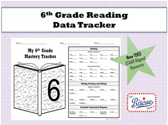 6th Grade Reading Data Tracker