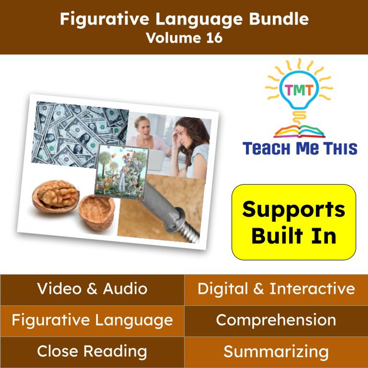 Figurative Language Reading Passages and Activities BUNDLE Volume 16