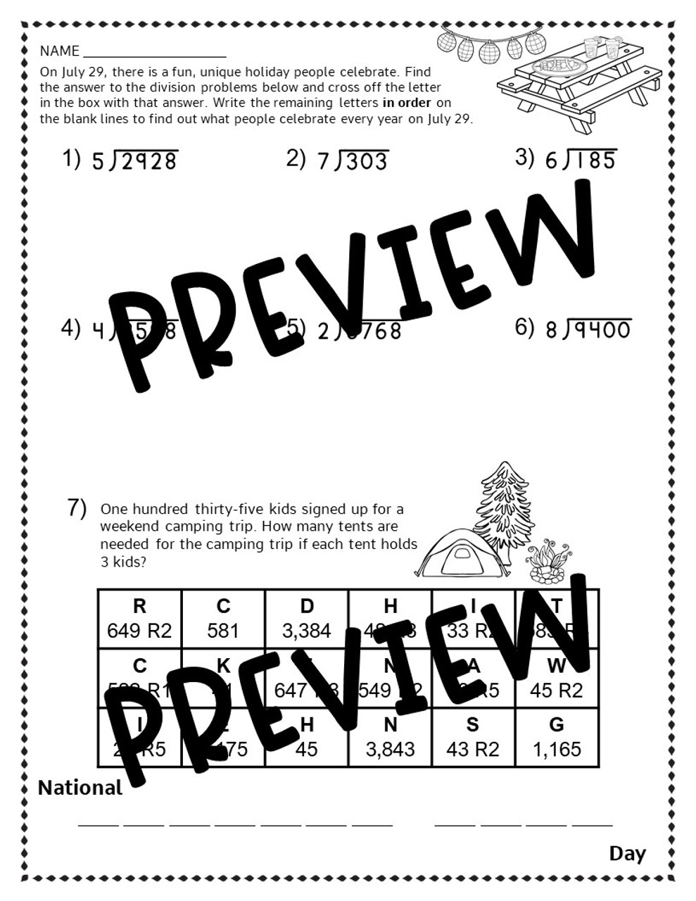 Multiply and Divide Whole Numbers - 4th Grade Worksheets