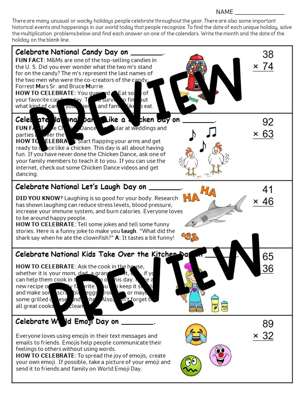 Multiply and Divide Whole Numbers - 4th Grade Worksheets ...