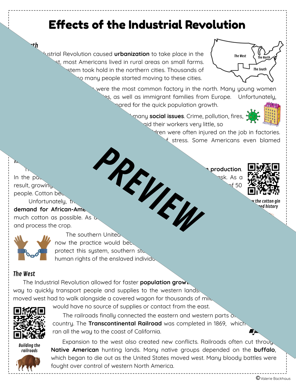 Industrialization, Westward Expansion, & Reform | Digital + Print Reading  Passages