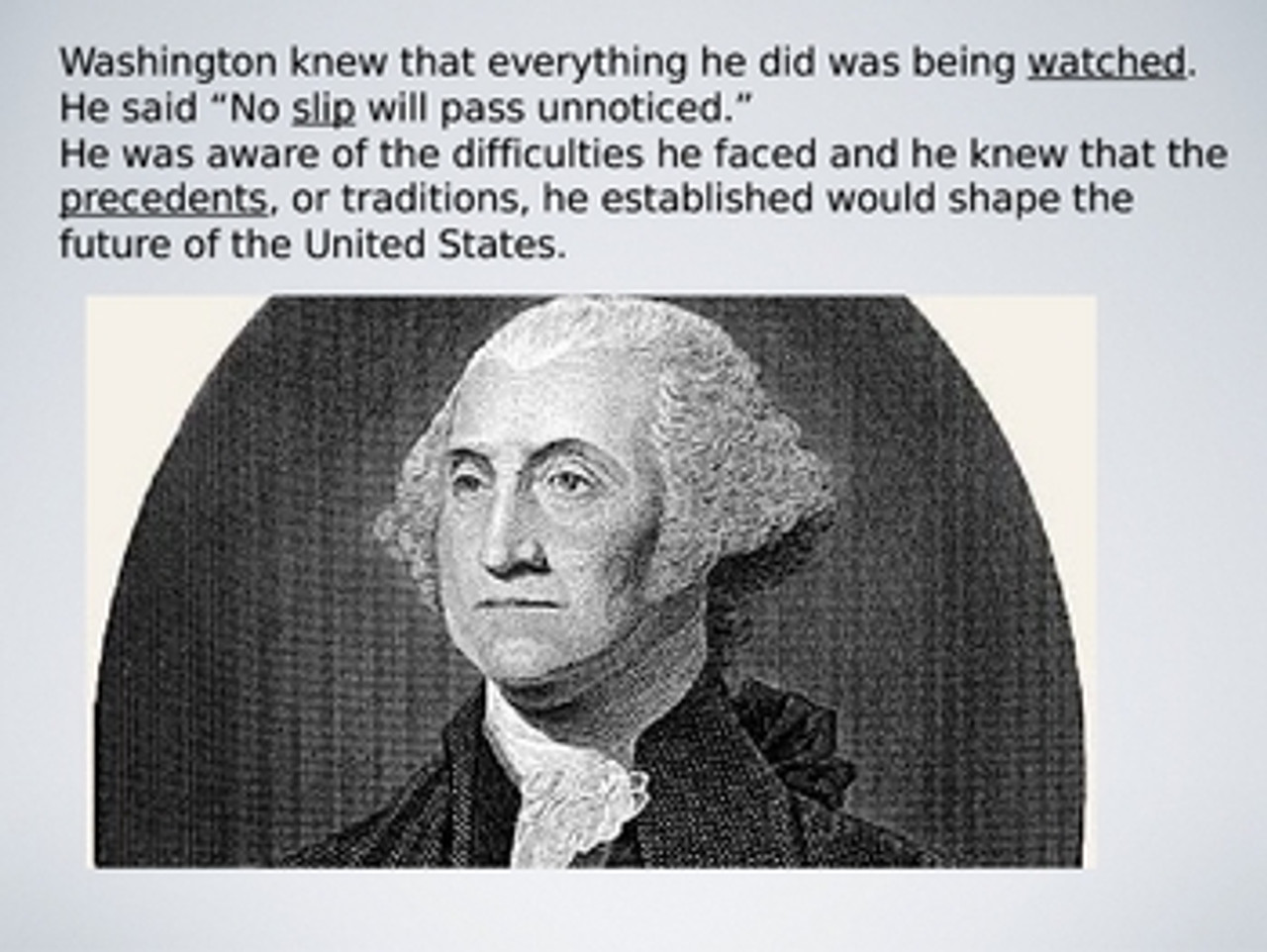 George Washington First President Notes Lesson Plan PowerPoint