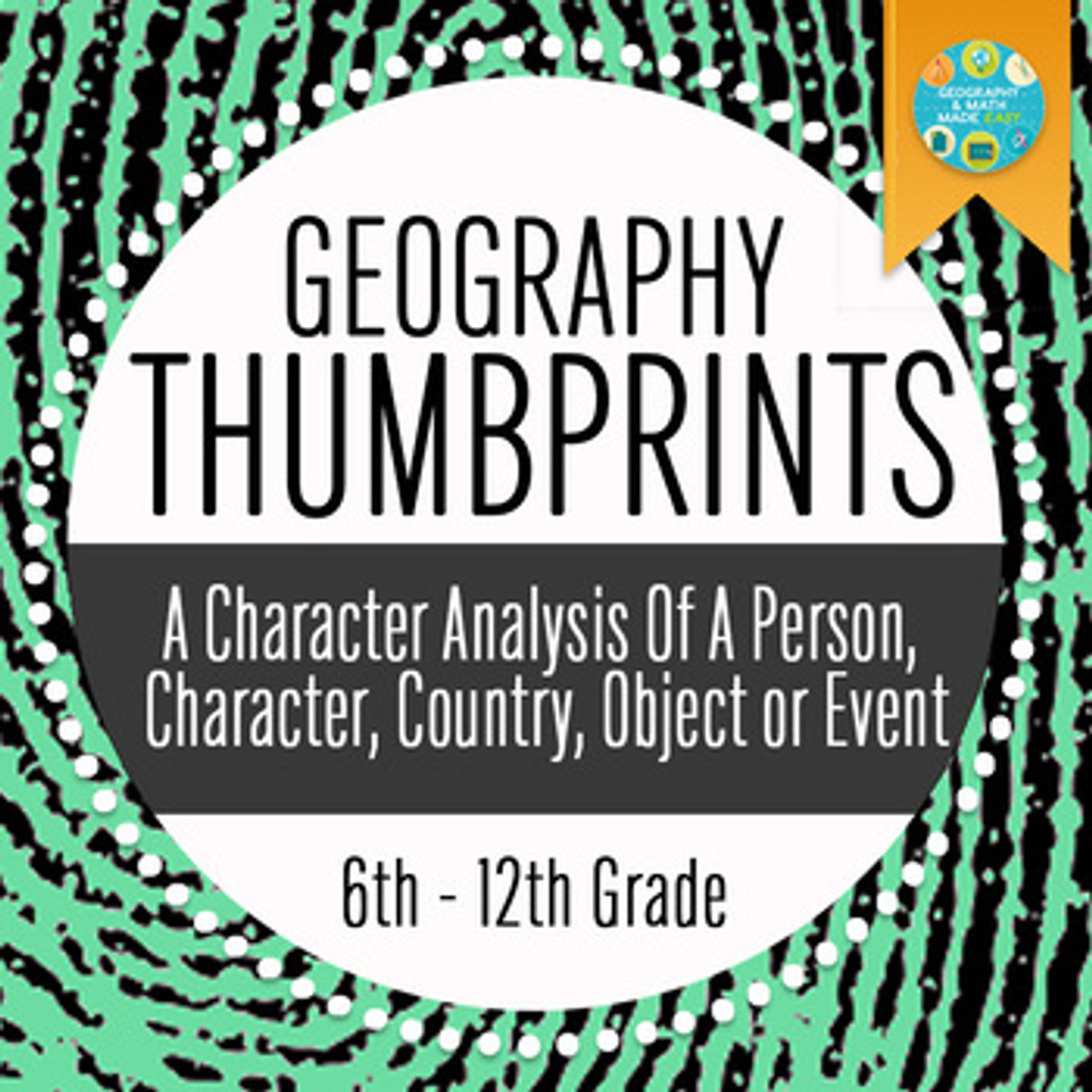 THUMBRINTS: A CHARACTER ANALYSIS OF A PERSON, CHARACTER, COUNTRY, OBJECT, EVENT