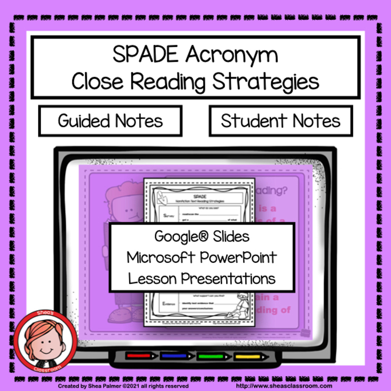 SPADE Close Reading Strategies Print and Digital Options