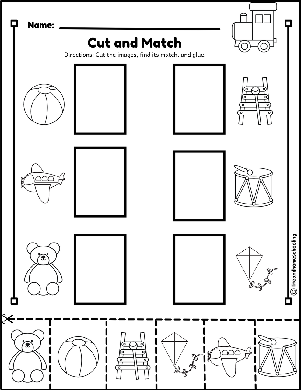 Matching Printable Activity