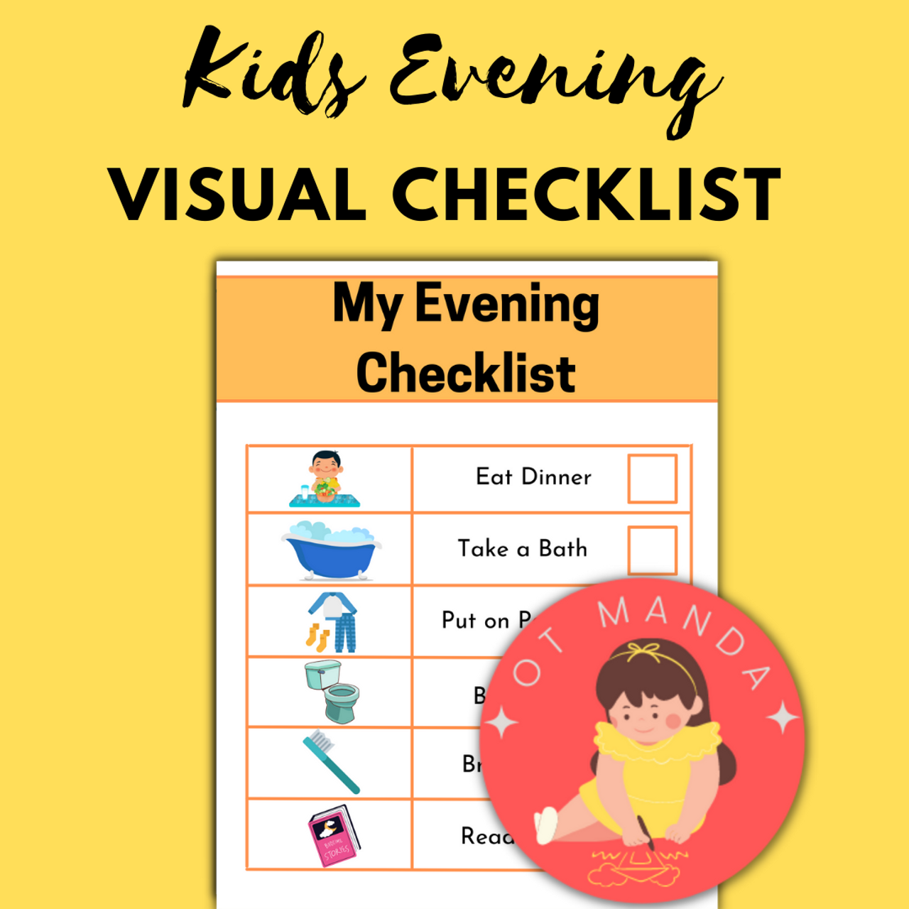 bedtime routine clipart