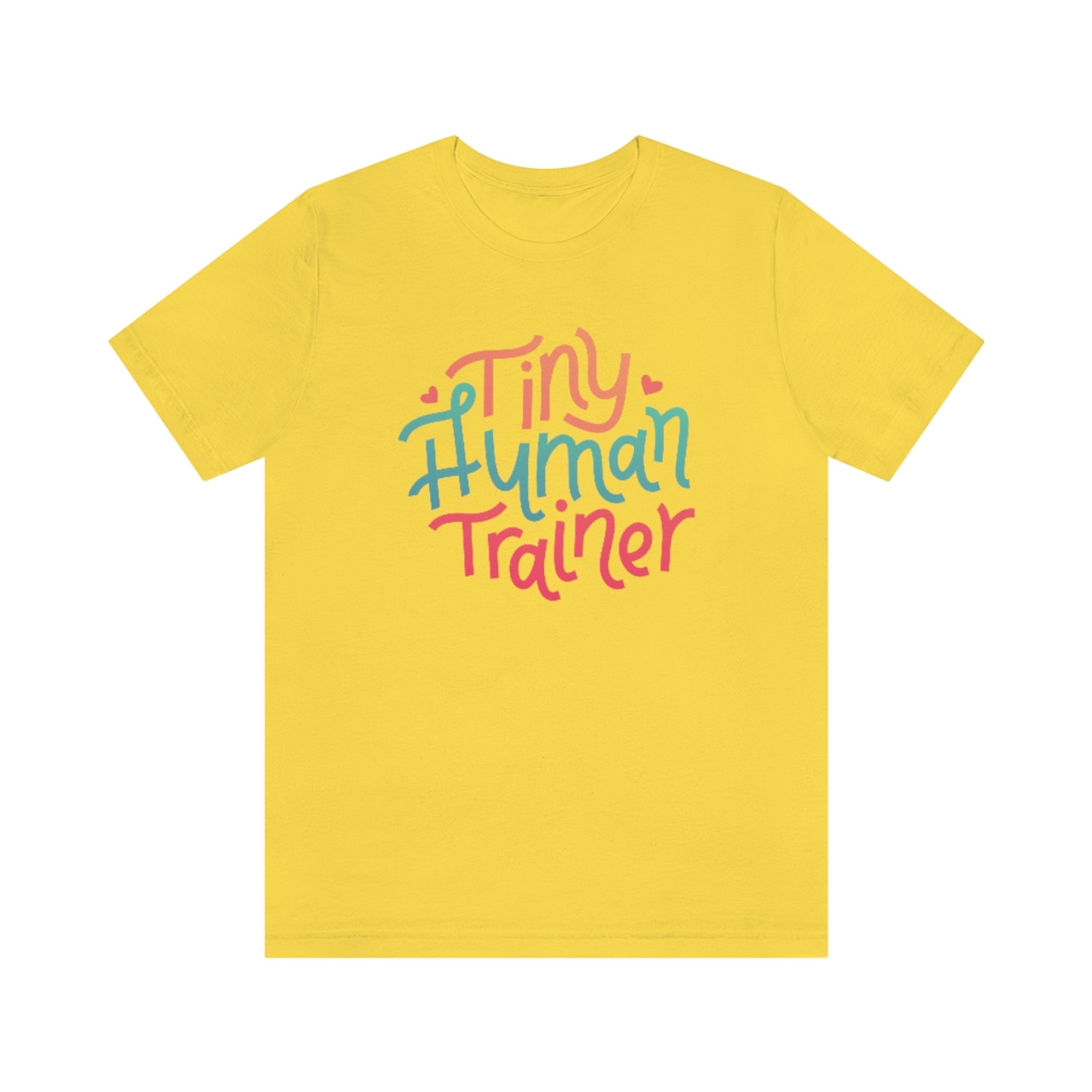 "Tiny Human Trainer" Crew Neck T-shirt
