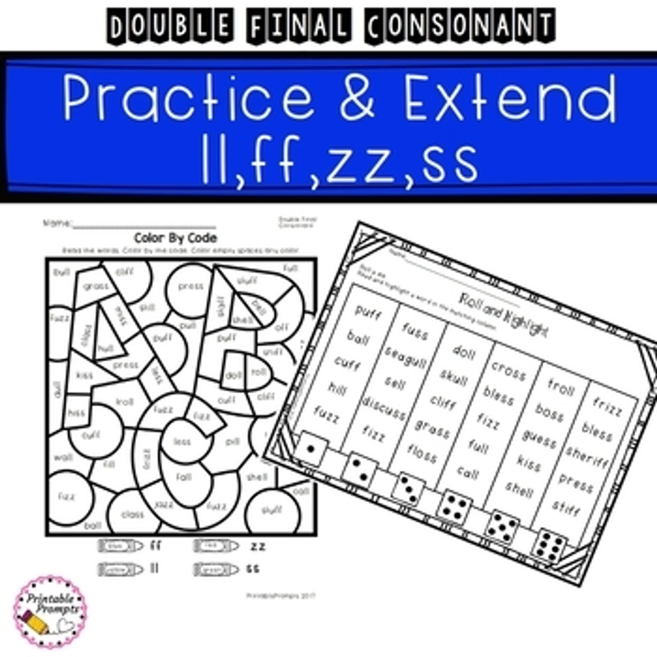 double-final-consonant-bonus-letters-phonics-flsz-floss-rule for Free Printable Floss Rule Worksheets Double Final Consonant & Bonus Letters Phonics FLSZ / Floss Rule for Free Printable Floss Rule Worksheets