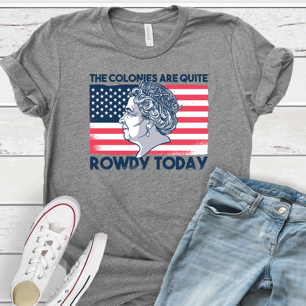 "The colonies are quite rowdy today" Crew Neck T-shirt