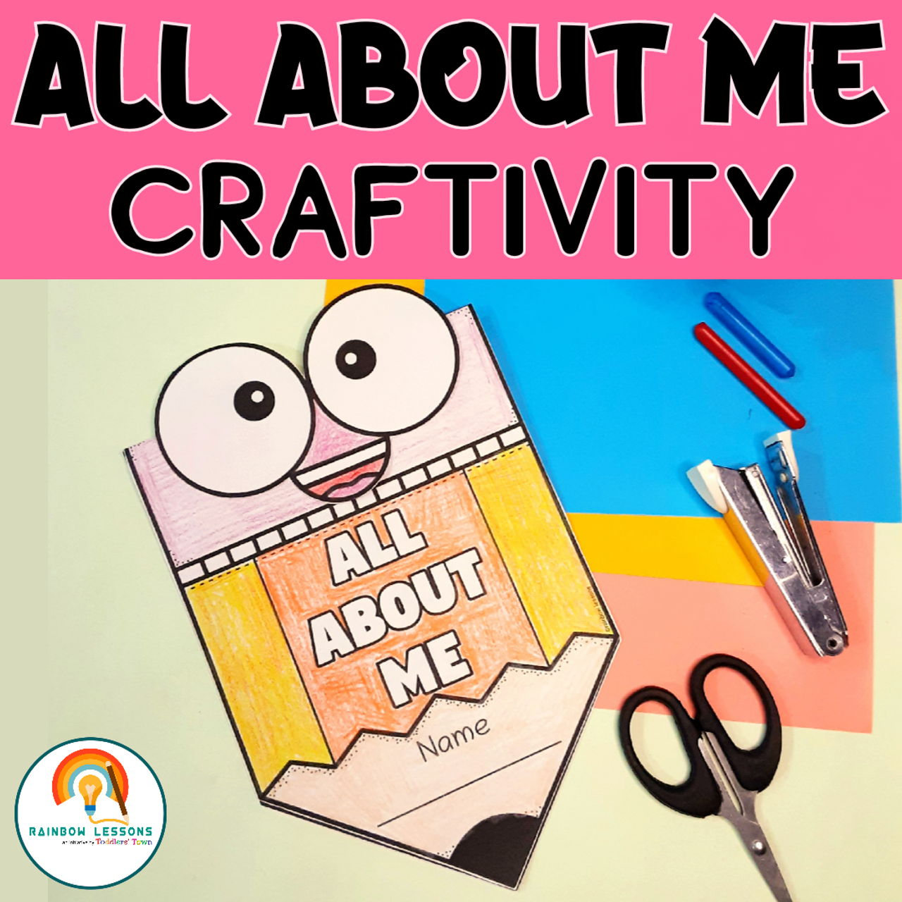 All About Me Craft Back To School Activities All About Me Worksheet All About Myself 