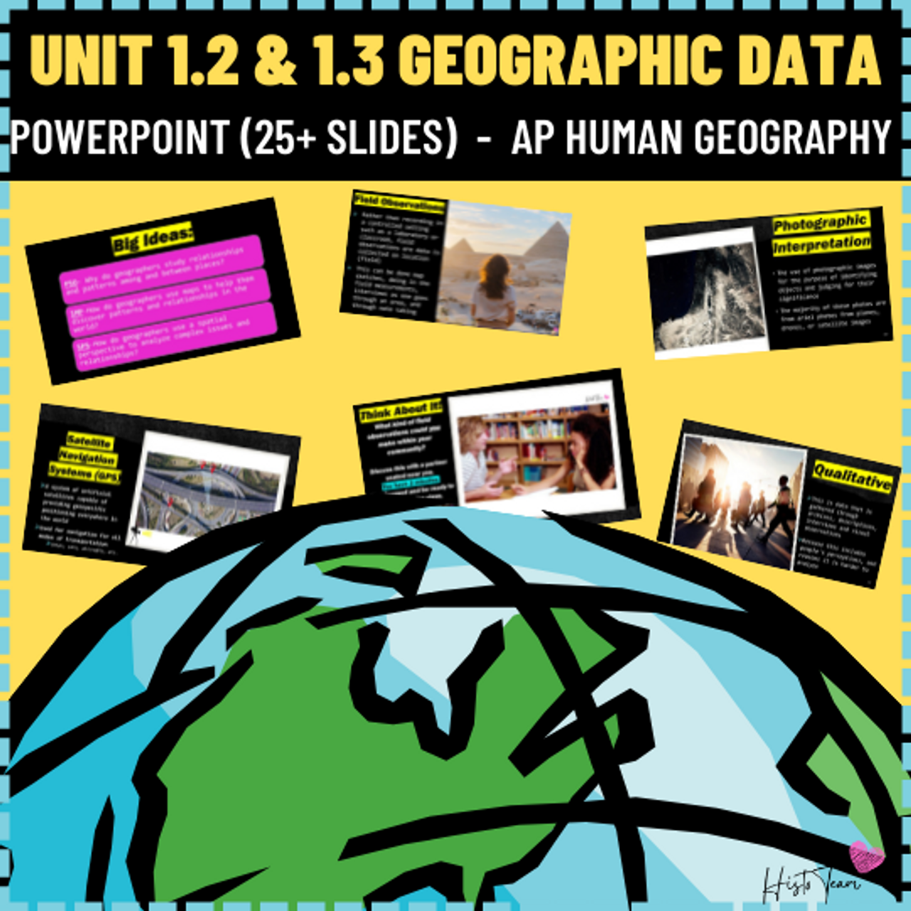 AP Human Geography: Geographic Data Collection PowerPoint Lesson Unit 1.2 & 1.3