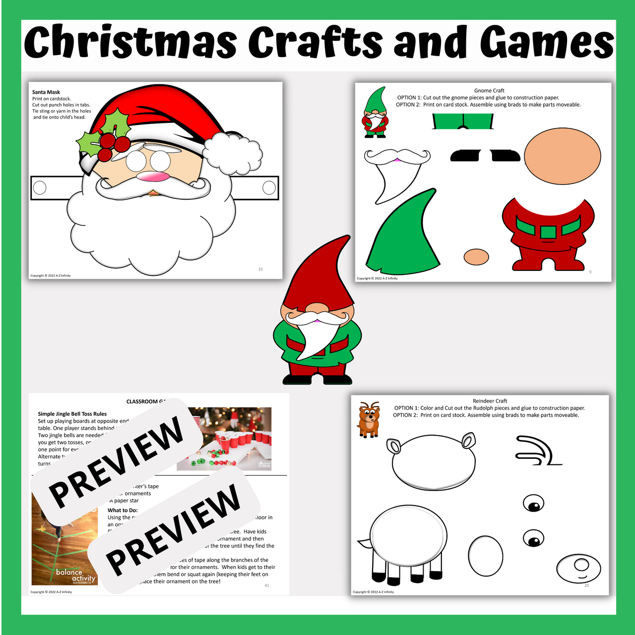 Christmas paper crafts ebook – Super Fun Printables