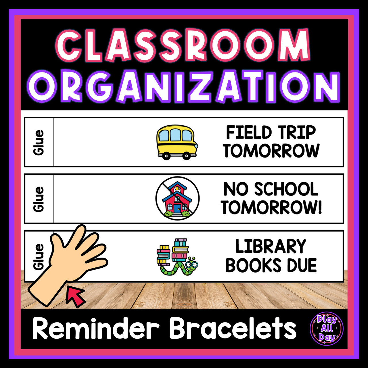 FREE Articulation Reminder Paper Bracelet - Blank Work List & Data She -  Easybee