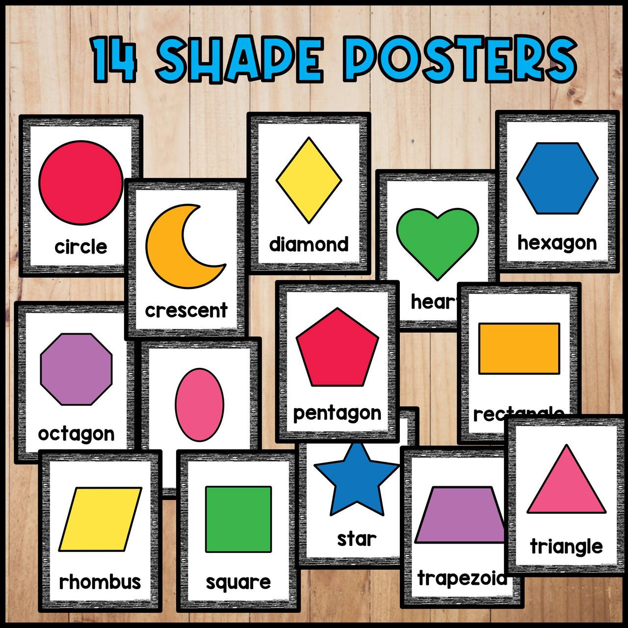 2D Shape Posters | Classroom Decor - Amped Up Learning for Free Printable 2d Shape Posters