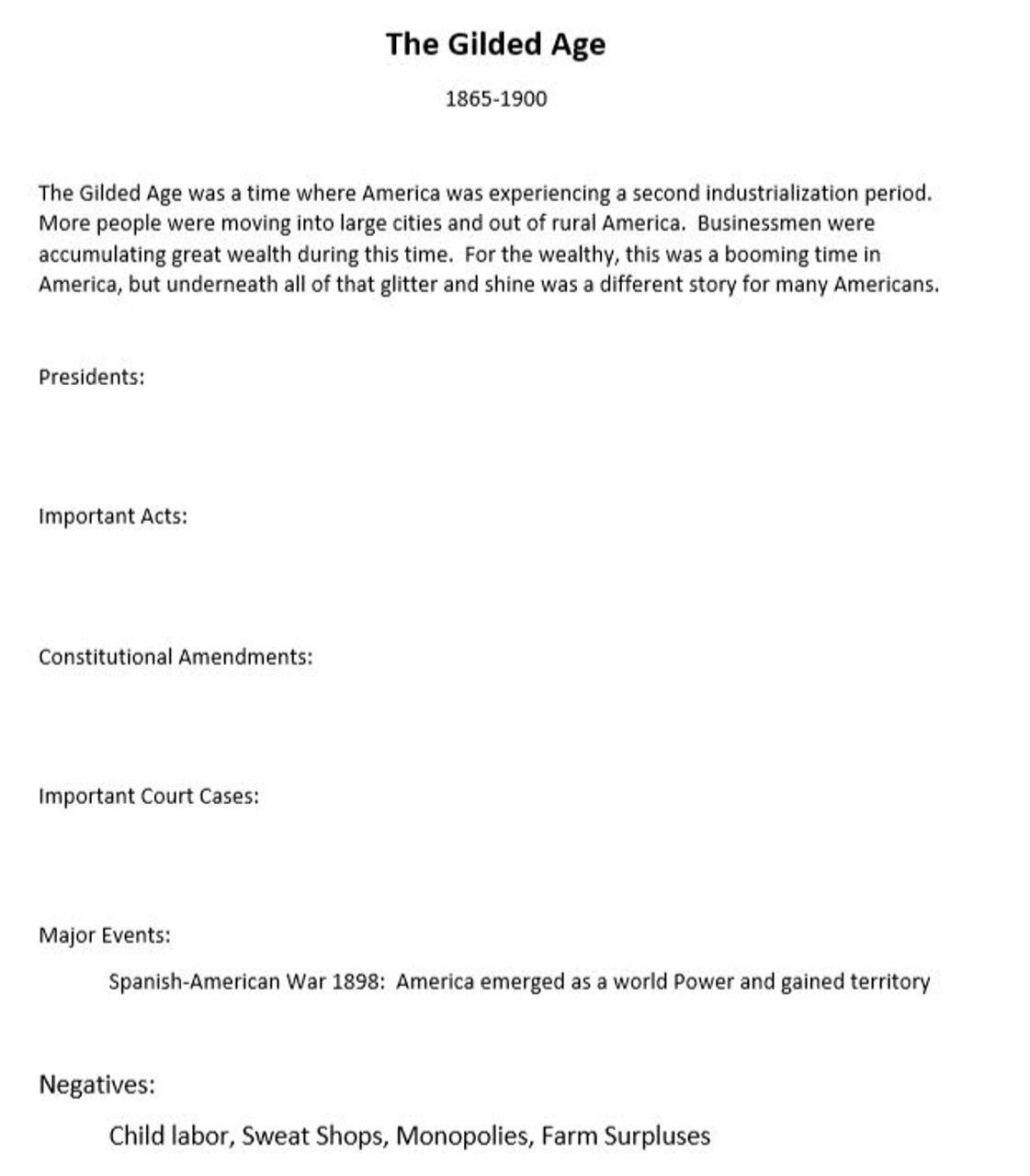 US History EOC Review How to Organize EOC Review Amped Up Learning