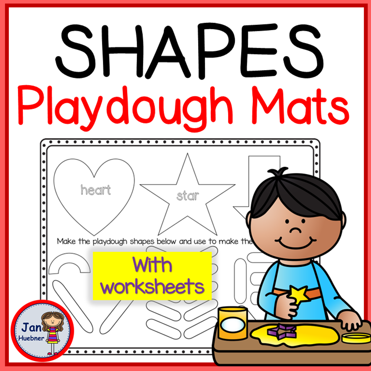 Play Dough Mats: Shapes - Printable