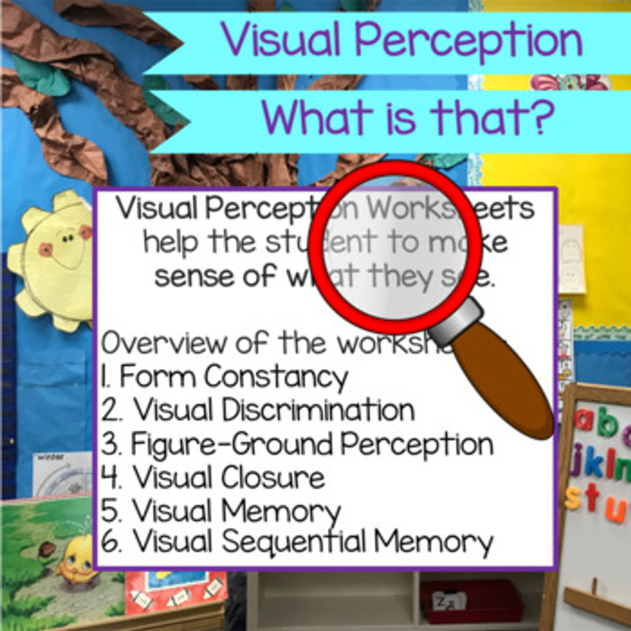 Prewriting Visual Perception Worksheets and Activities
