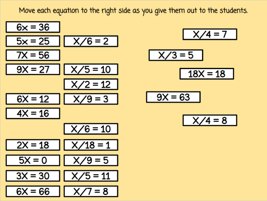 New Year's One-Step Equation Bingo - Multiplication and Division ...