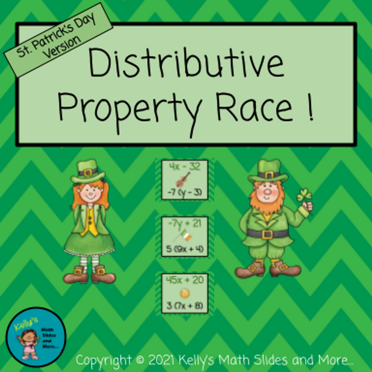 Distributive Property Race Bundle 8 different Versions