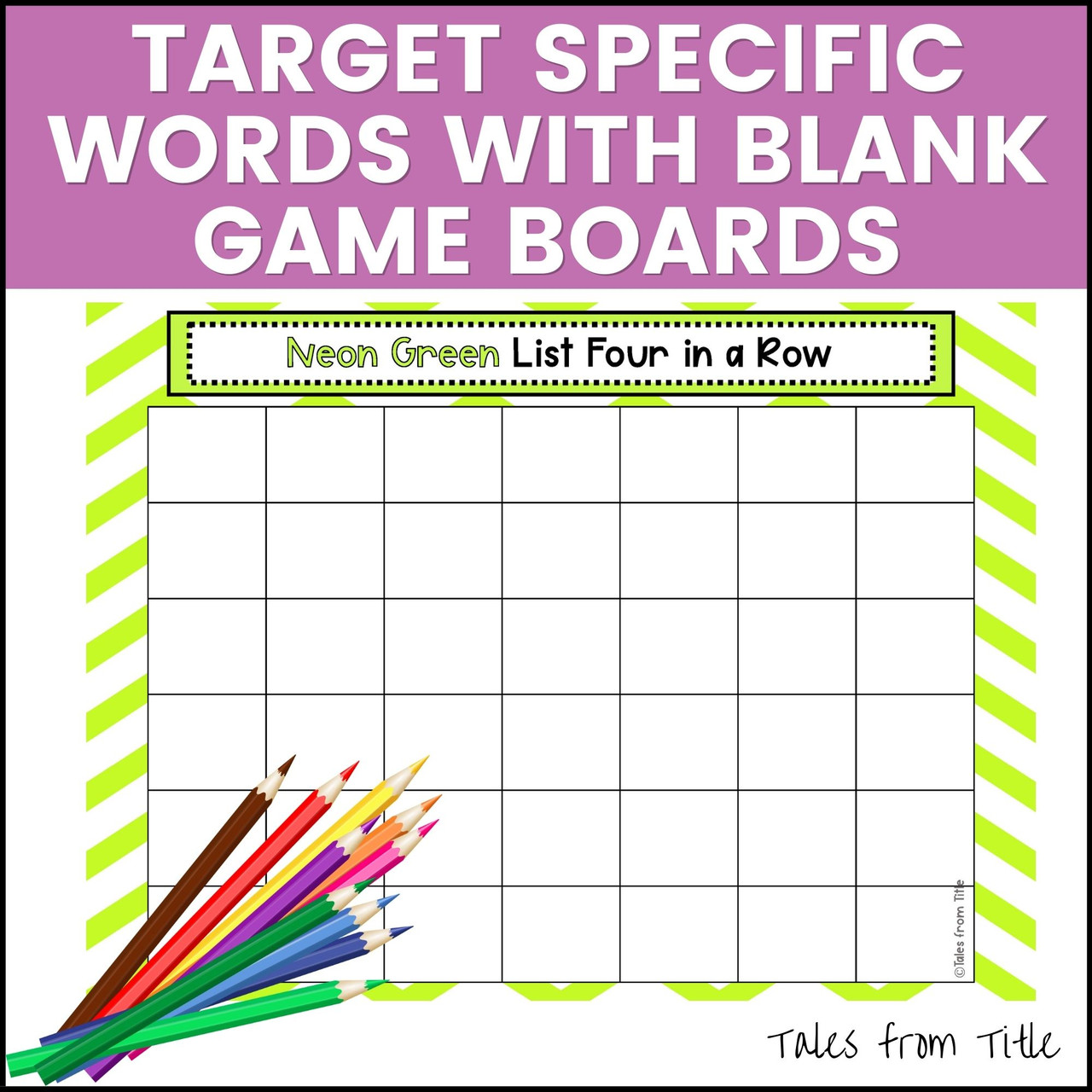 4 Square Word Wall Display: Skill, Graphics & Game Terms