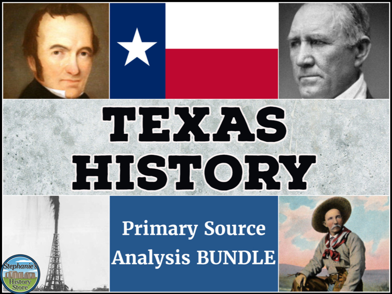 Texas History Primary Source Analysis Bundle