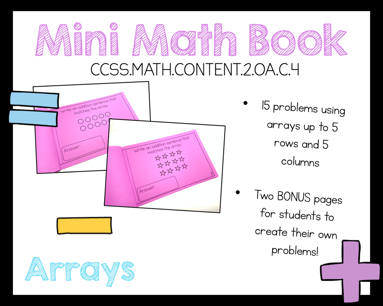 2nd Grade Math Arrays 2.OA.C.4