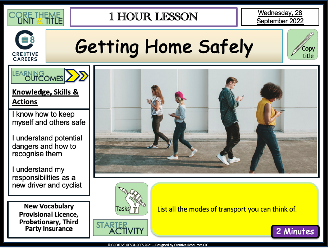 Getting Home Safely Amped Up Learning Getting Home Safely Amped Up Learning