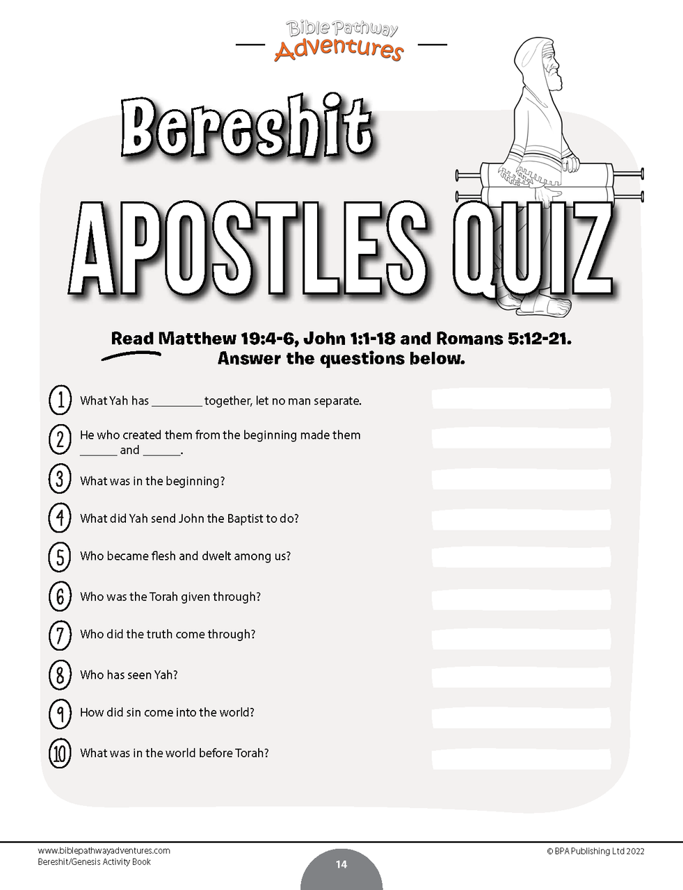 BUNDLE: Torah Portion Activity Books