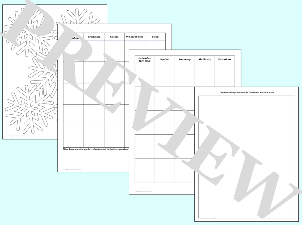 December Holidays Research Project