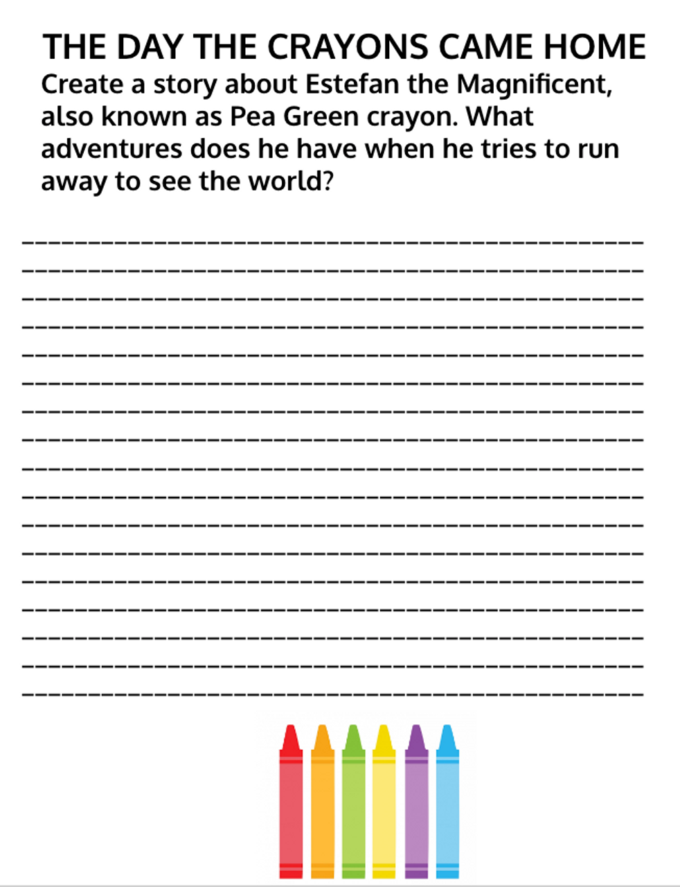 THE DAY THE CRAYONS CAME HOME READING & ACTIVITIES UNIT Amped Up Learning