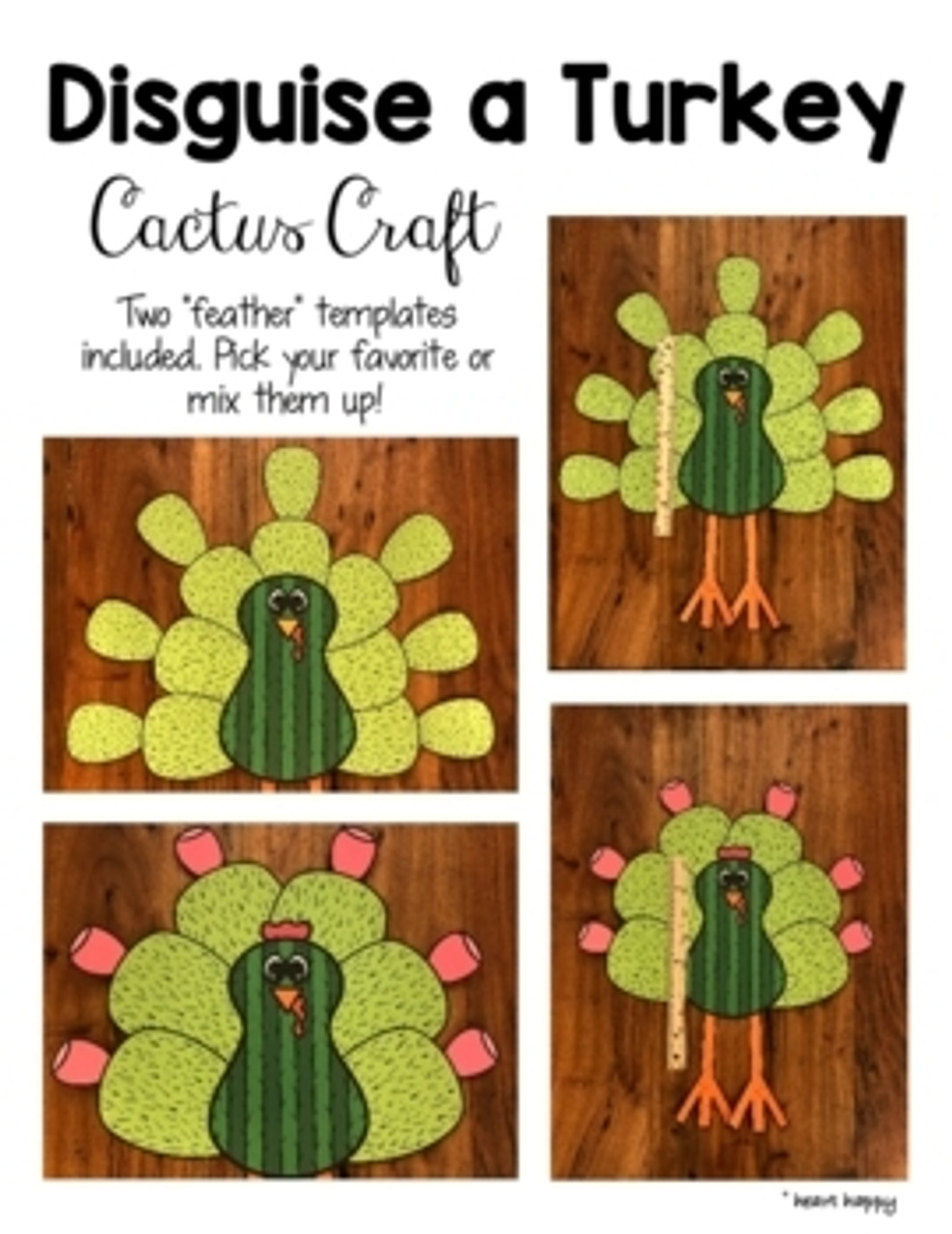 Disguise a Turkey: Thanksgiving Cactus Craft