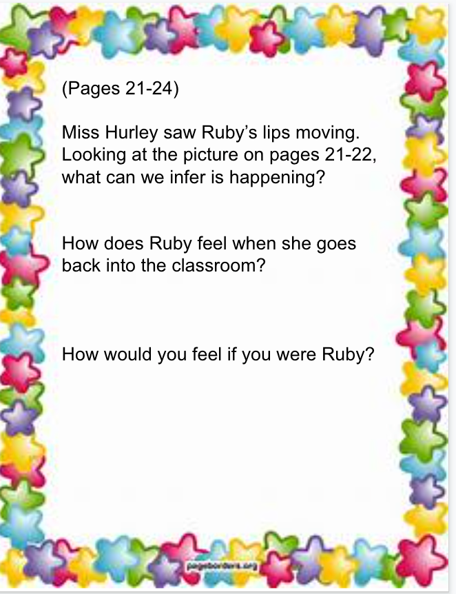 THE STORY OF RUBY BRIDGES READING LESSONS WITH ACTIVITIES