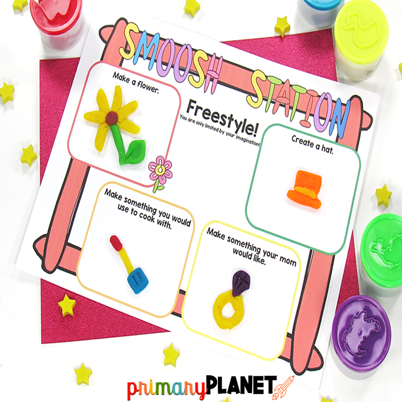 Color Play Dough Mats  Playdough, Playdough mats, Preschool learning  activities
