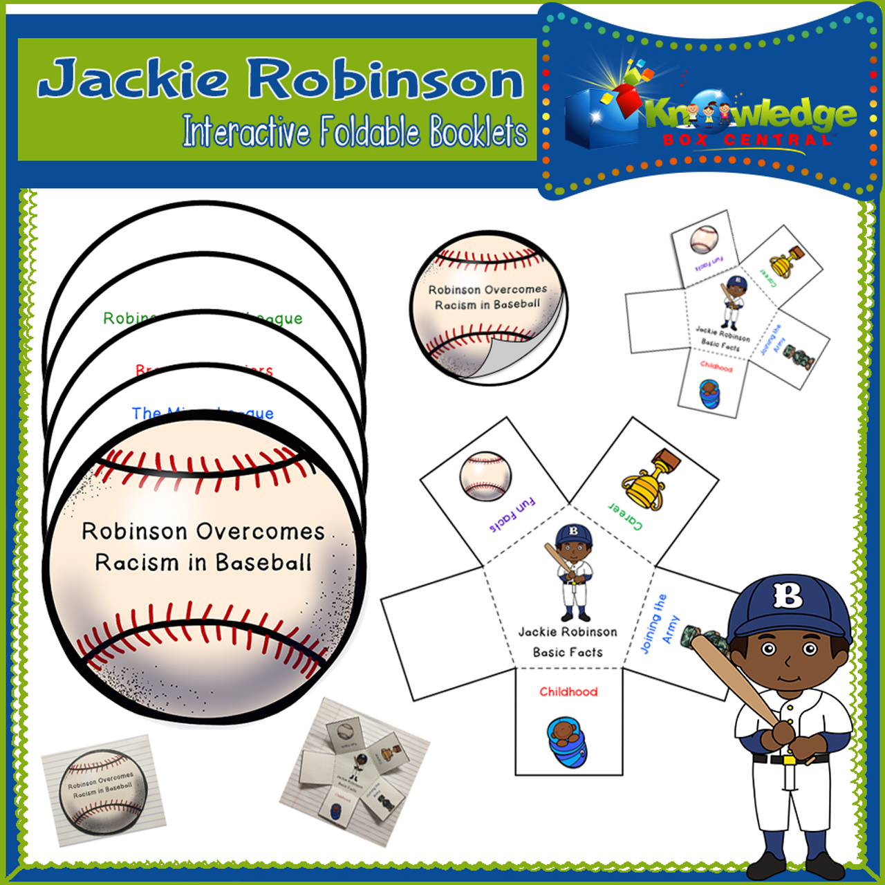 Jackie Robinson Craft  What Can We Do With Paper And Glue