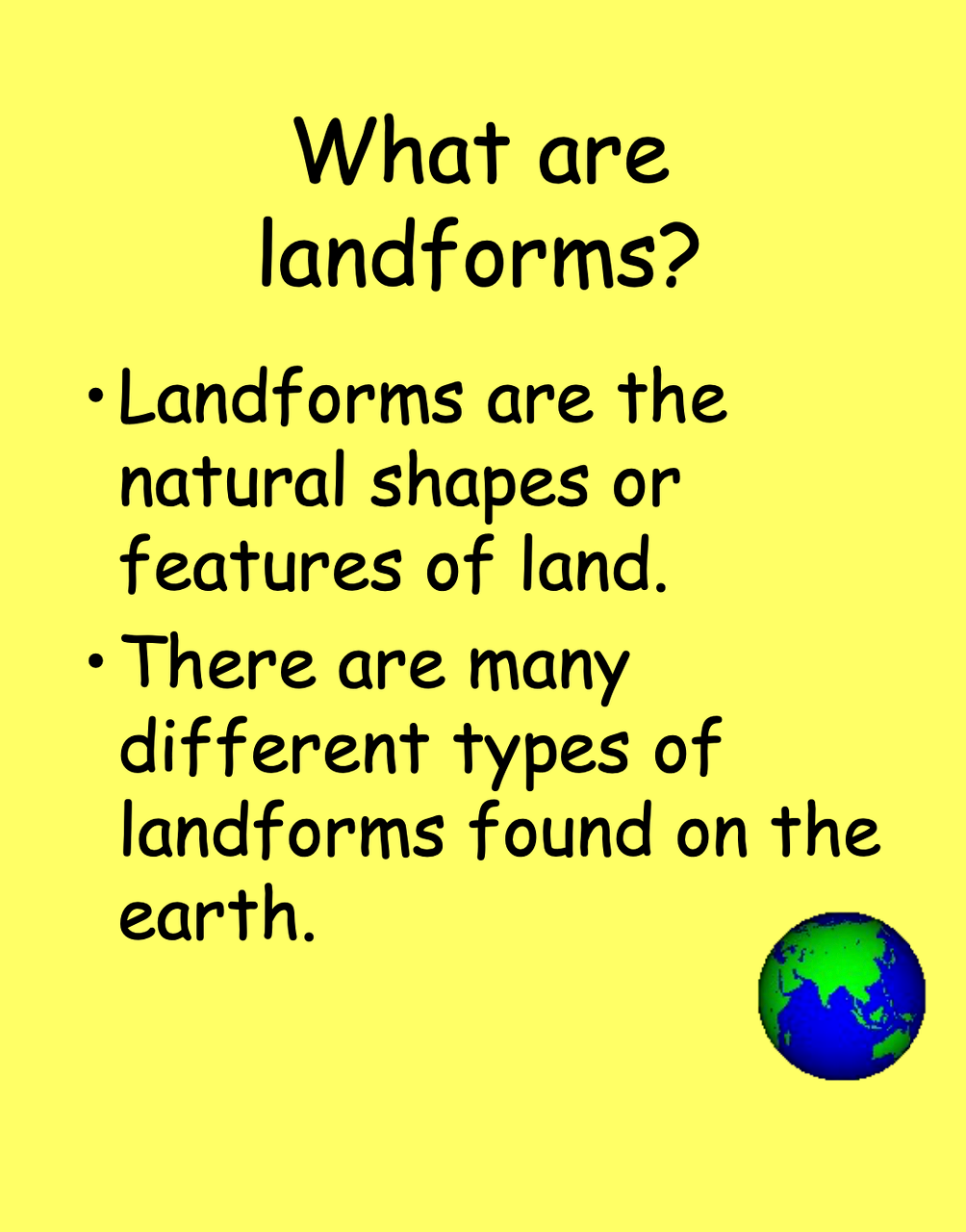 landforms for kids learn bright