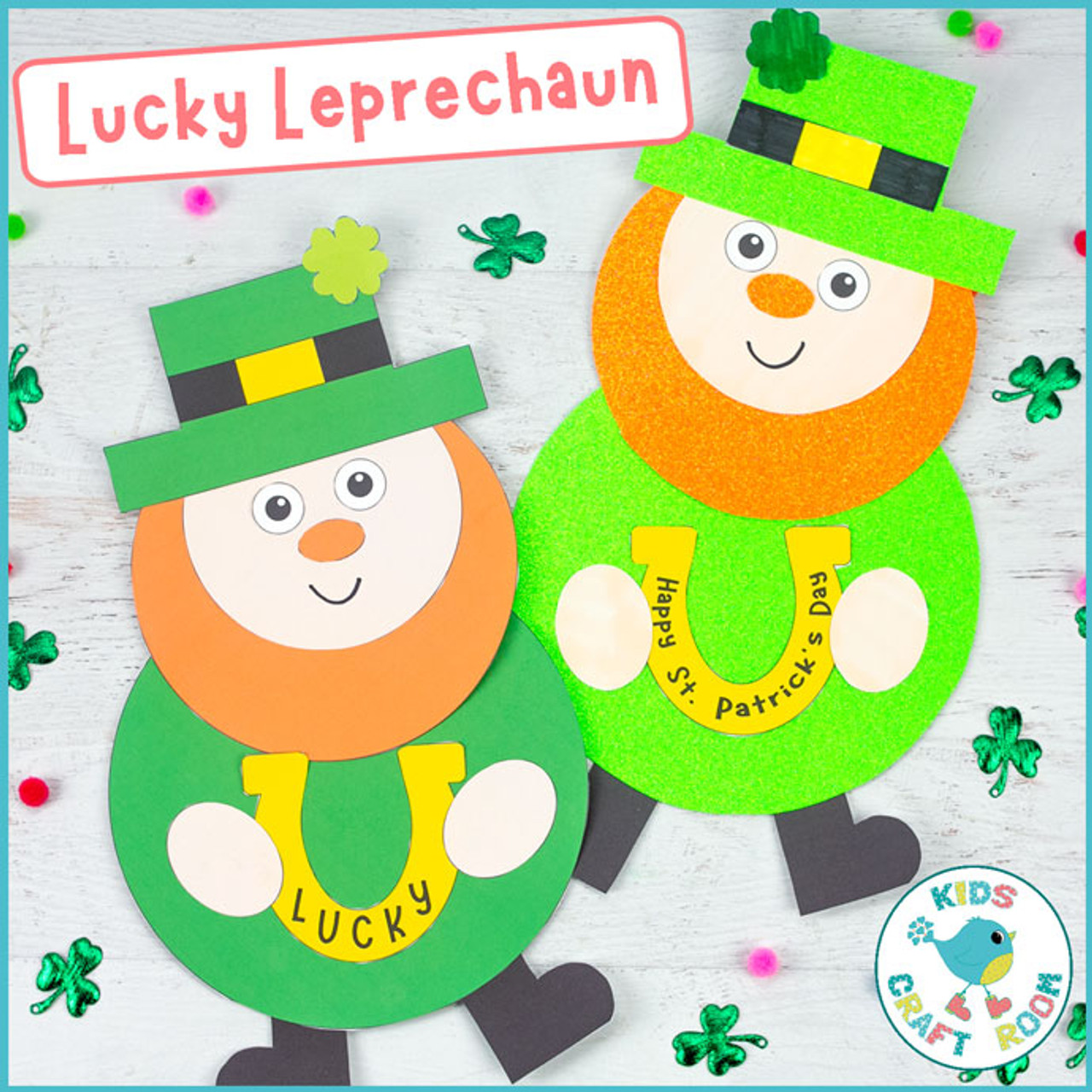 2 Leprechaun Hat And Beard Sets St Patricks Day Green