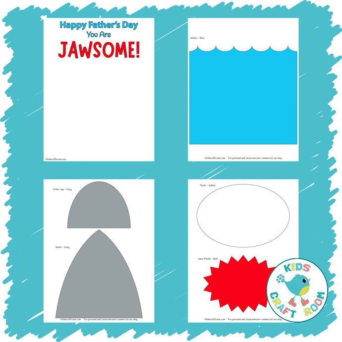 Father's Day Shark Card