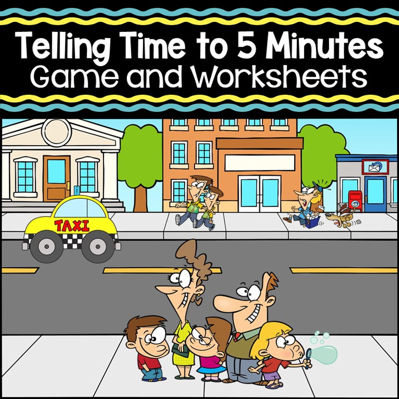 Tick Tock Tic-Tac-Toe: One Page Math Game for Telling Time to the 5 Minutes