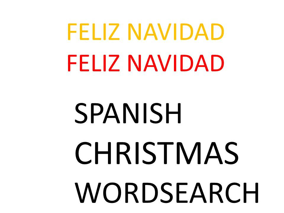 SPANISH CHRISTMAS WORDSEARCH Amped Up Learning