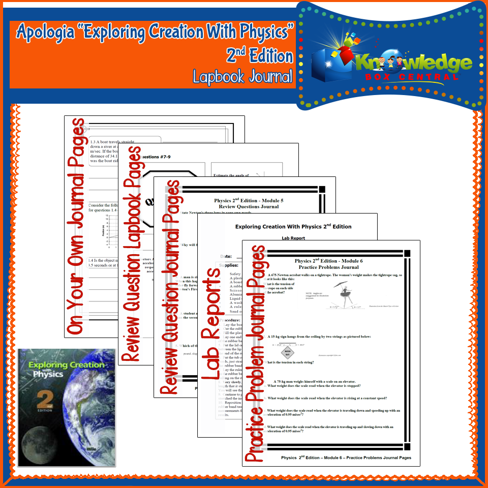 Apologia Exploring Creation With Physics 2nd Edition Lapbook Journal