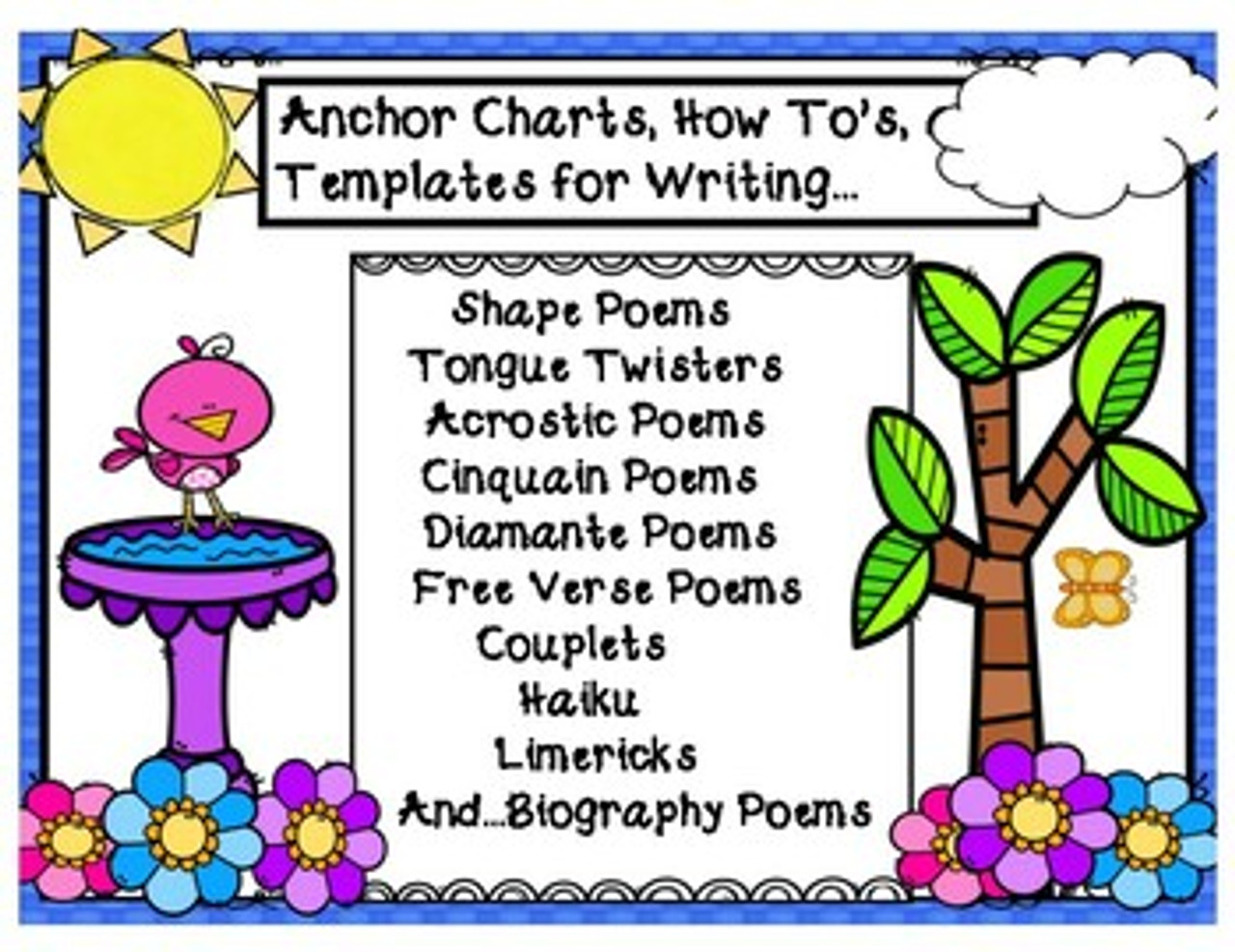 Sing a Song or Poetry: Anchor Charts, Sample Poems, Poetry Templates where-i-m-from-poem-templates-ela-brave-and-true-by-marilyn-yung