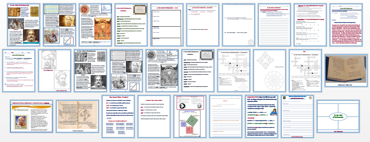 Islamic World - "In the Field of Mathematics" + Assessments