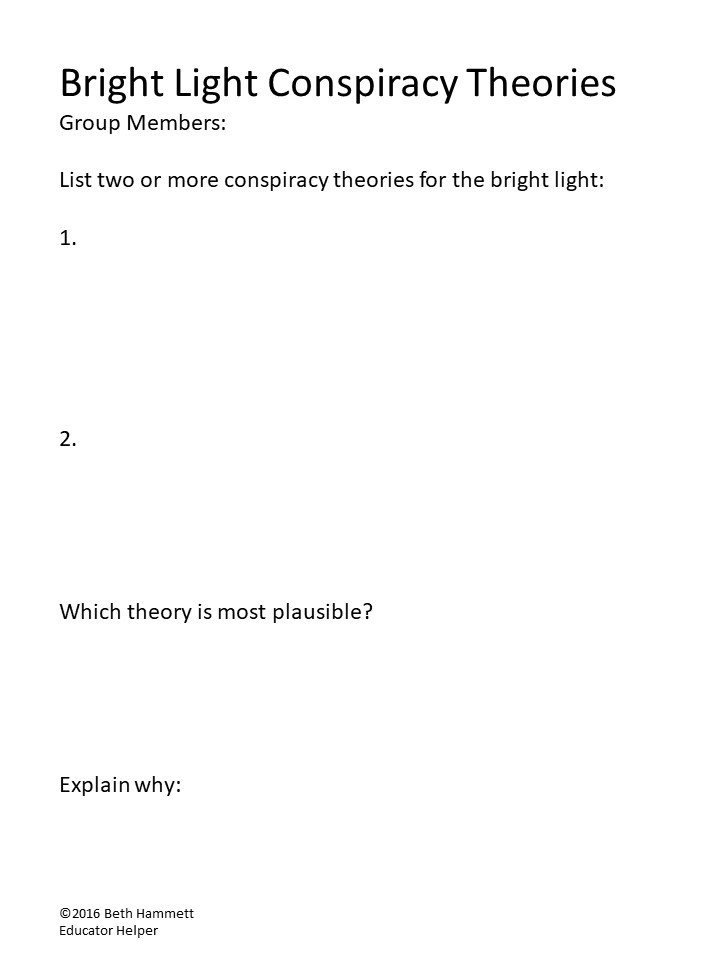Character Analysis Conspiracy Theory Role Play Game