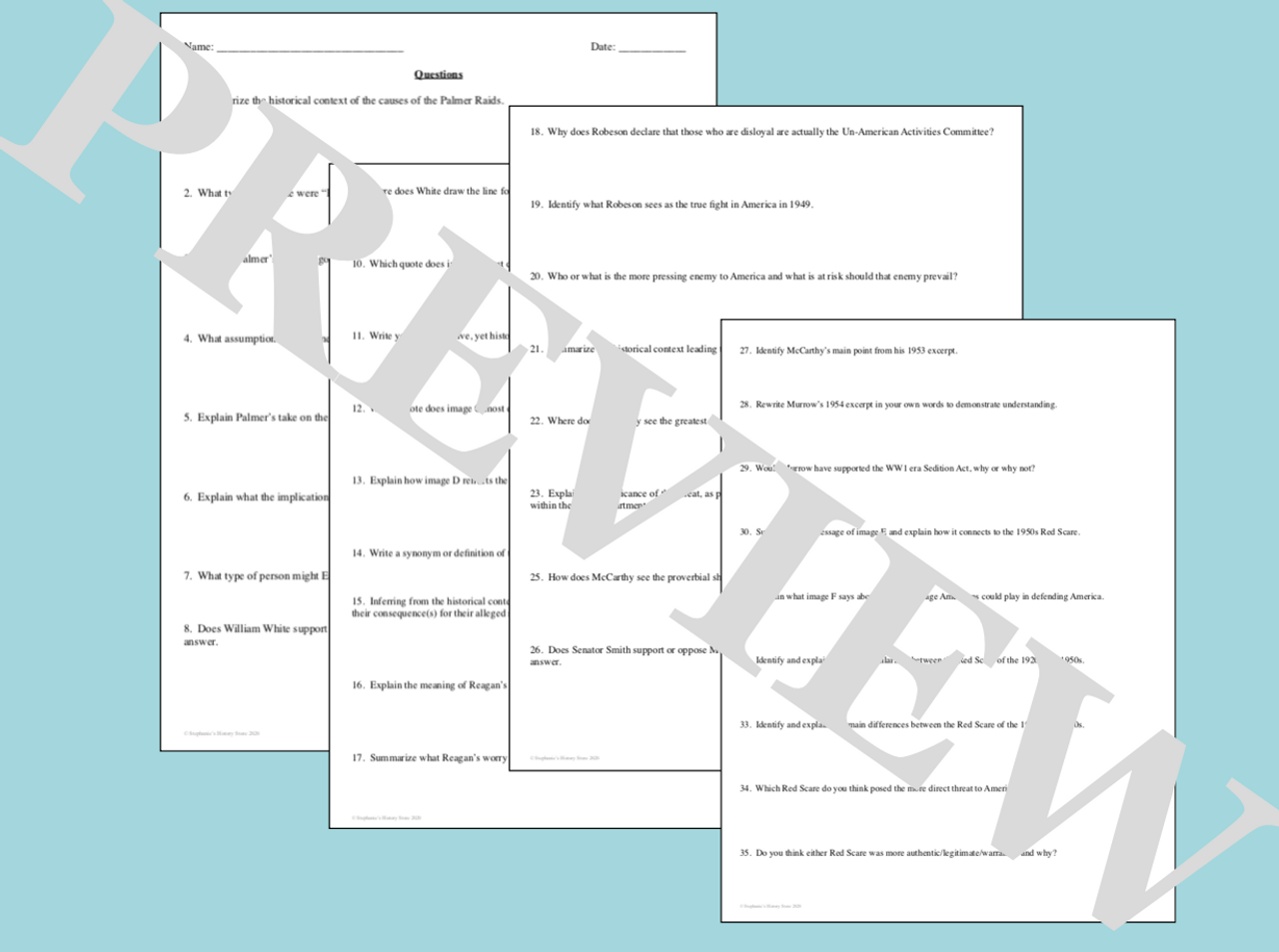 Palmer Raids, Definition, Significance & Purpose